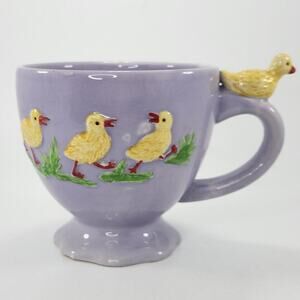 Kate Williams Global Design Connections Lavender Duckling Easter Coffee Tea Mug
